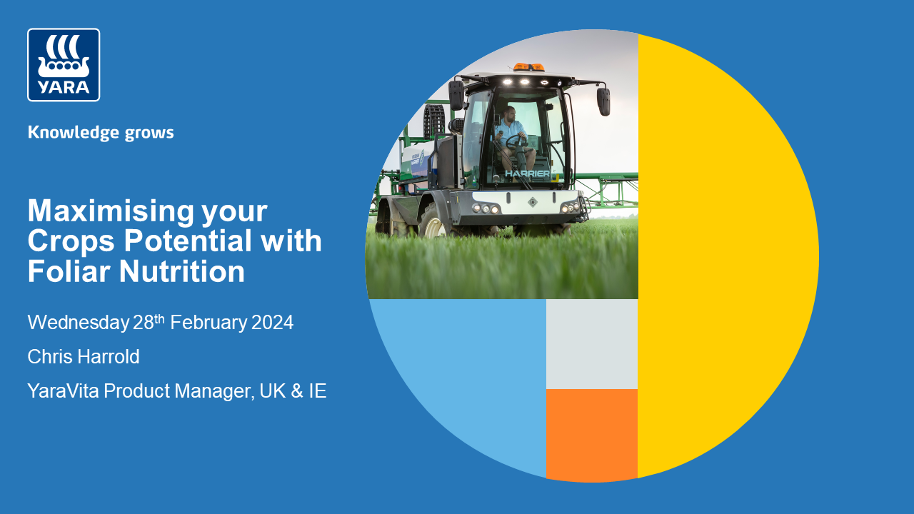 Maximising your Crops Potential with Foliar Nutrition webinar title cover 